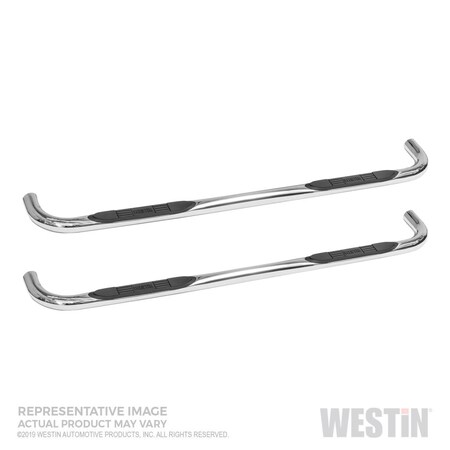 Westin Automotive 19-C SILVERADO/SIERRA 1500 DBL CAB STAINLESS STEEL E-SERIES 3 NERF BARS 23-4120